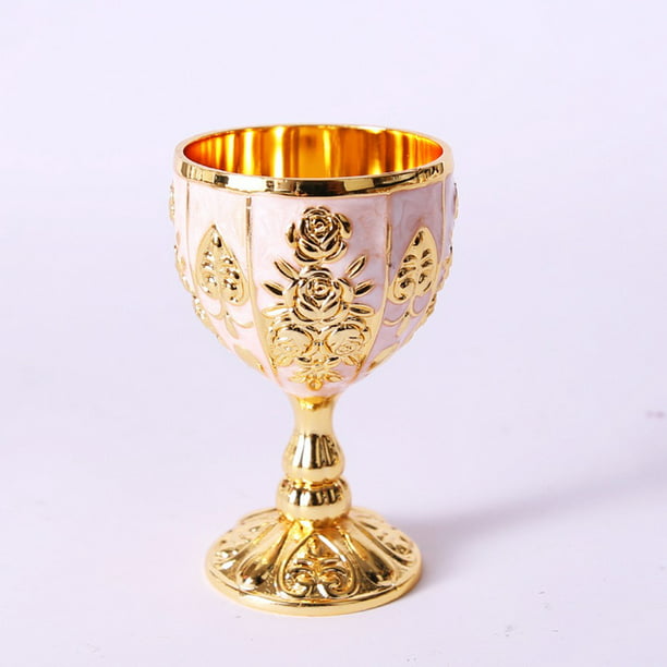 30ML Retro Creative Small Beverage Wine Cup Gold European Style For Home/Bar